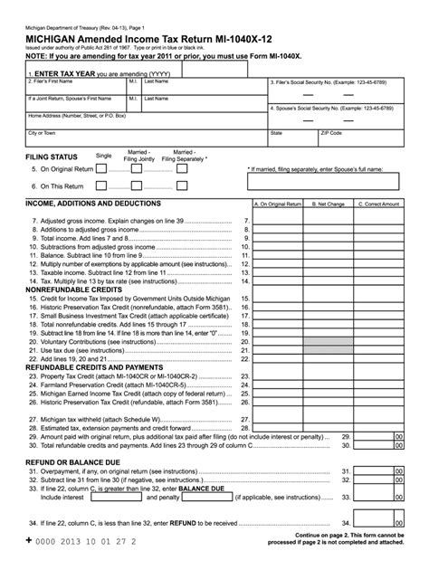 1040 X 12 Form Fill Out And Sign Printable Pdf Template Signnow