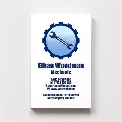 Mechanic Templated Business Card 1 Able Labels