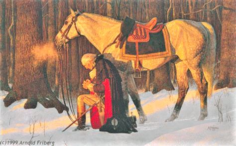 The Prayer At Valley Forge By Arnold Friberg 1999 Copyright Permission Edit