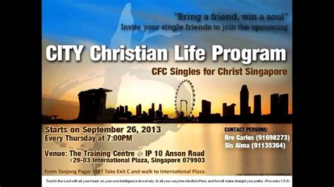 Cfc Sfc Christian Life Program In The City Youtube