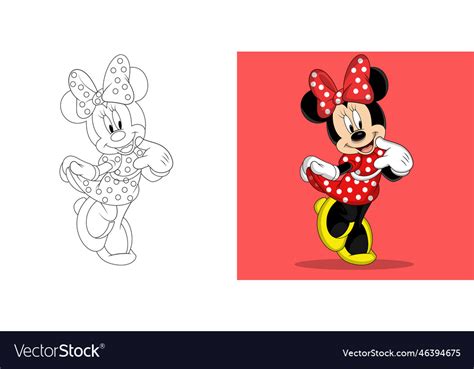 Minnie Mouse Royalty Free Vector Image Vectorstock