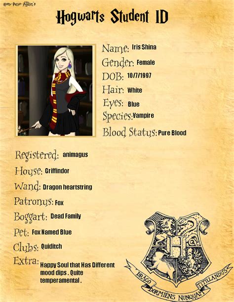 Iris Shina Hogwarts Oc By Shadamybelong On Deviantart