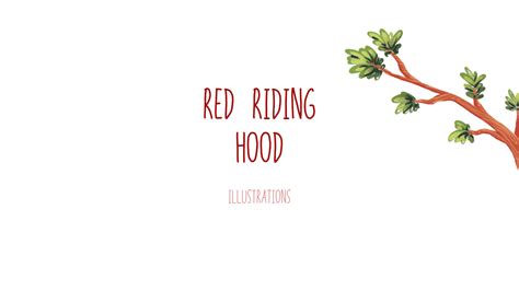 illustrations for little red riding hood on behance
