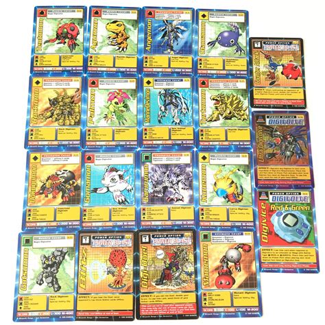 Vtg 90s Digimon Trading Card Game Lot Of 19 Cards Including Etsy