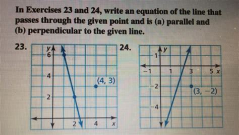 Writing Equations Of Parallel And Perpendicular Lines Through A Given