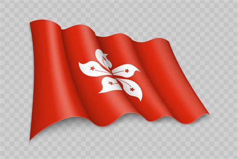 3D Realistic Waving Flag Of Hong Kong 25355851 Vector Art At Vecteezy