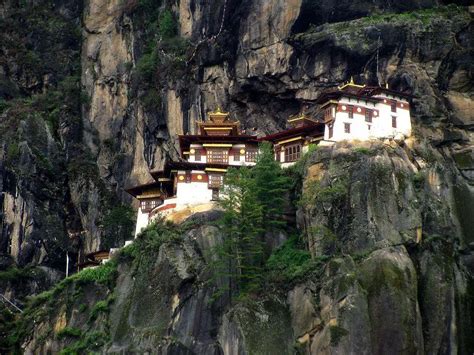 Paro Taktsang Monastery Hanging Monastery Of Bhutan Wondermondo