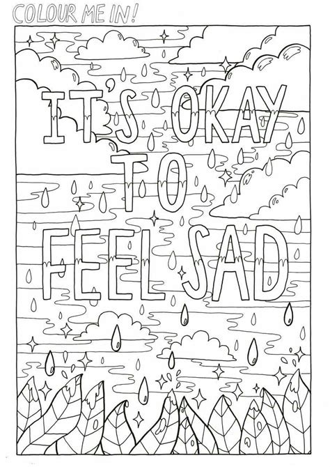 Sad Coloring Pages For Adults
