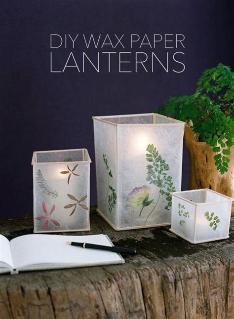 brilliant wax paper lantern project curbly diy design community