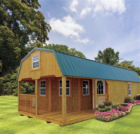 Deluxe Lofted Cabin Quality Structures Livable Sheds Lofted Barn
