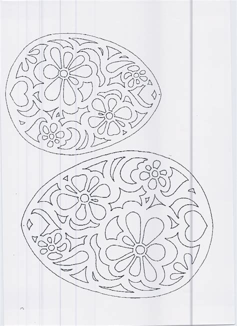Free easter eggs coloring page printable. DIY: Floral eggs. Free Paper craft; stencil/template/pattern. | Crochet bedspread pattern ...