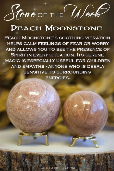 Peach Moonstone Spheres For Emotional Health Peach Moonstone