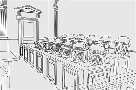 Top Courtroom Drawing Stock Photos Pictures And Images Istock