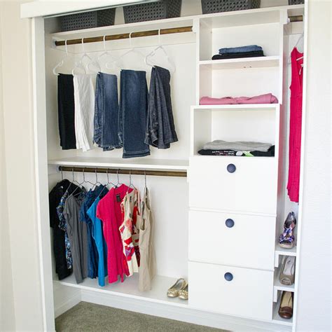 Diy custom closet shelves completely transform this standard double closets. DIY Closet Kit for Under $50 | Hometalk