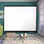 100 INCH PROJECTOR SCREEN TRIPOD STAND HOME PULL DOWN OUTDOOR SCREENS 