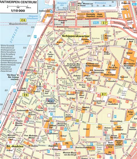 Nieuw zuid is de projectnaam voor het gebied gelegen tussen de scheldekaaien, de namenstraat, de jan van gentstraat, de brusselstraat en de ring. Stadsplattegrond Antwerpen | Michelin | 9782067129597 ...