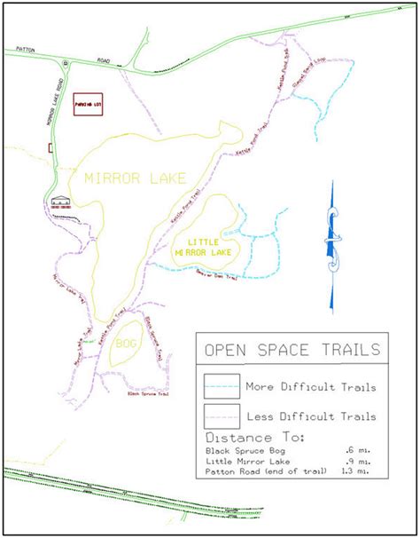 Mirror Lake Trail Map Mirror Lake Trail Maps