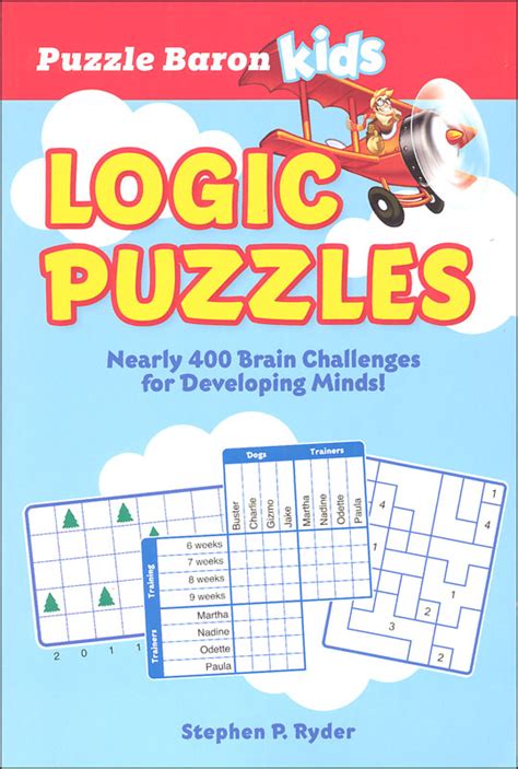 Puzzle Barons Kids Logic Puzzles Alpha Books 9780744042566
