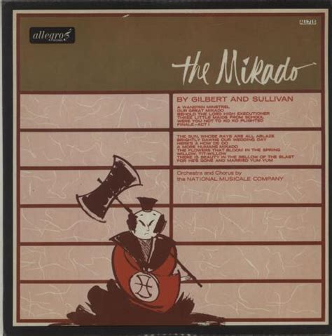 Gilbert And Sullivan The Mikado Uk Vinyl Lp Album Lp Record 687314