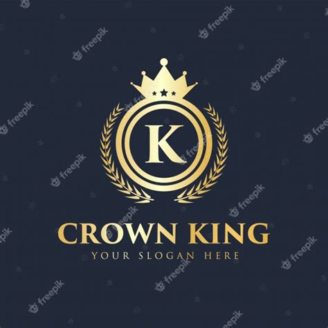 Royal And Luxury Creative King Crown Concept Logo Design Template Set