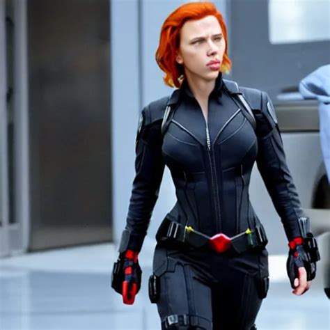 Scarlett Johansson Pregnant As Black Widow In Marvel Stable Diffusion