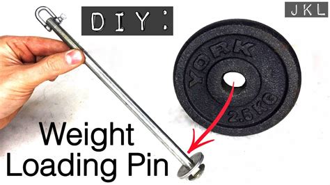 How To Make A Weight Loading Pin In 3 Minutes Easy Cheap Diy Youtube