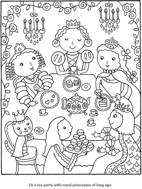 Tea party coloring page coloring home. 1628 best images about šablony a omalovánky on Pinterest ...