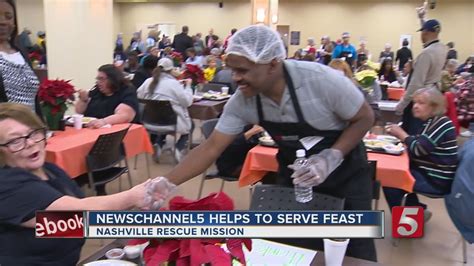 Nashville Rescue Mission Serves Up Thanksgiving Meal Youtube