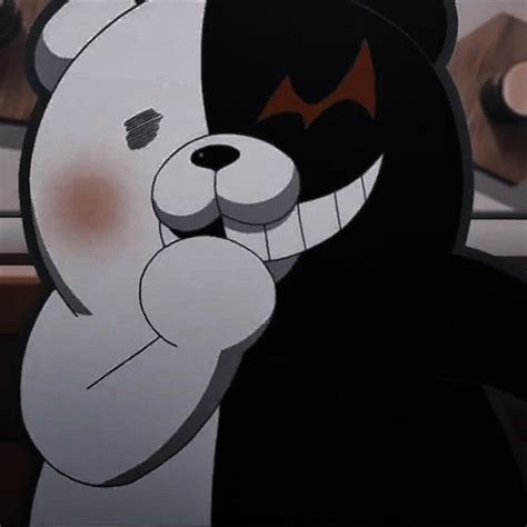 A Cartoon Bear With Its Mouth Open And Eyes Closed