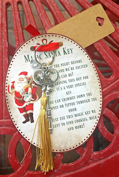 Diy Christmas Crafts Magic Santa Key How To And Free Printable