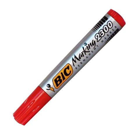 MARCADOR PERMANENTE BIC ROJO DESECHABLE Libertador Equipo De Oficina