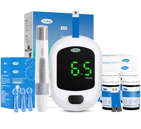 Buy Cofoe Es Testing Kit Blood Glucose Meter 100 Blood Test Strips