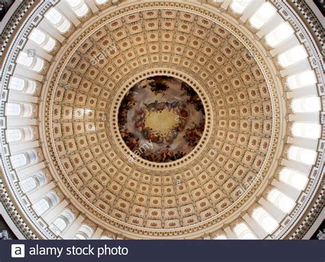 The Us Capitol Rotunda Ceiling Painting The Apotheosis Of Washington