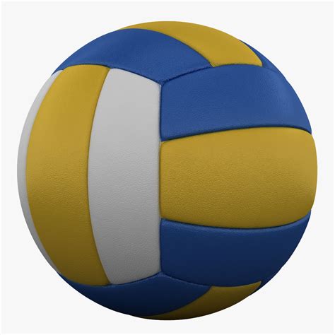 The dribble ends when the player: volleyball ball 3d model