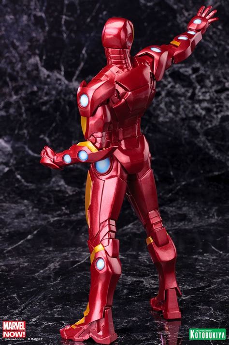 Kotobukiya Iron Man Artfx Red Variant Statue Revealed Marvel Toy News