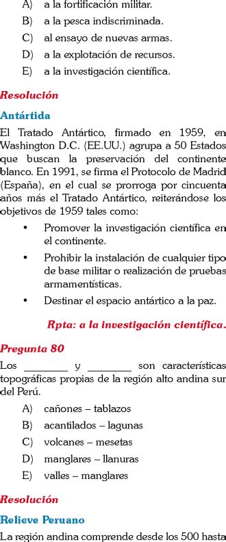 Examen De Ingreso A La Universidad Resuelto AdmisiÓn 2024 2023