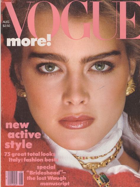 1982 Vogue Vintage Fashion Magazine Brooke Shields Gia Carangi Ralph
