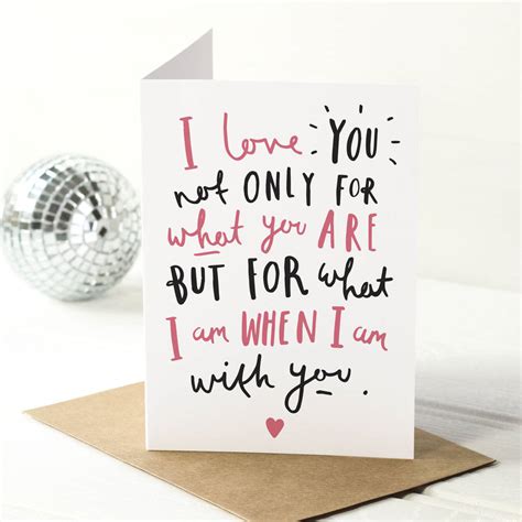I Love You Quote Valentines Day Card By Old English Company