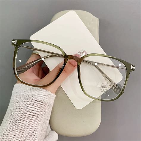 anti blue light myopia men women oversize frame short sighted eyeglasses unisex prescription
