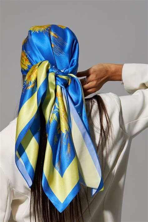 Silk Scarf Ukraine Art Silk Scarf Designer Scarf Etsy