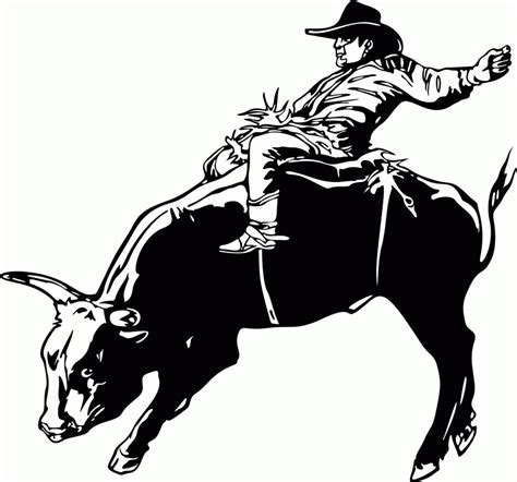 Bullriding Coloring Pages