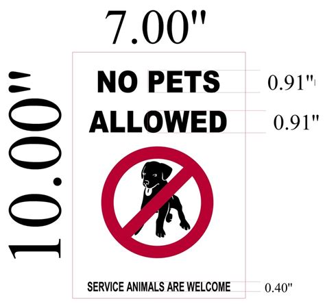 No pets allowed | custom lot trait. NO PETS ALLOWED SIGN- WHITE BACKGROUND (ALUMINUM 10X7 ...