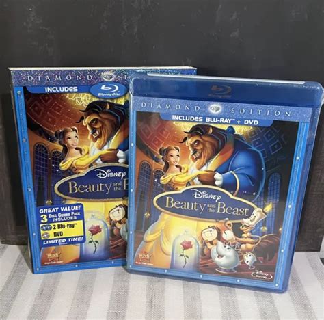 Blu Ray Disney Beauty And The Beast Diamond Edition New Sealed Slip Cover