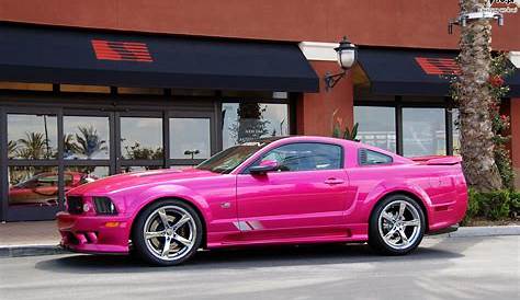pink ford mustang convertible