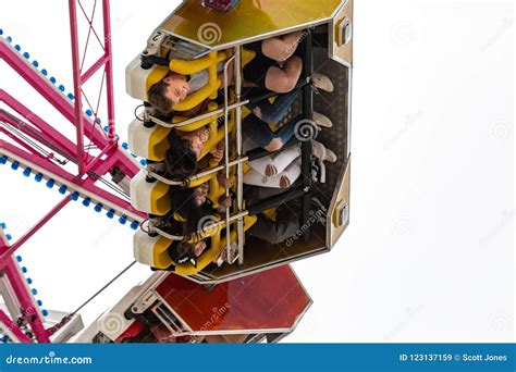 upside down fun at the fair editorial stock image image of people