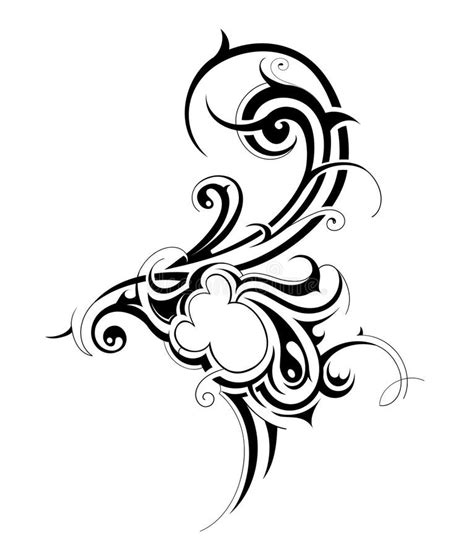 Tribal Tattoo Stock Vector Illustration Of Swirls Artistic 21143267