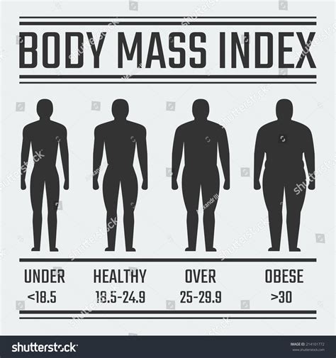 Body Mass Index Vector Illustration Vector De Stock Libre De Regalías