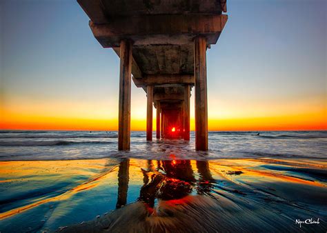 Scripps Pier Sunset In La Jolla California Twice Per Year Flickr