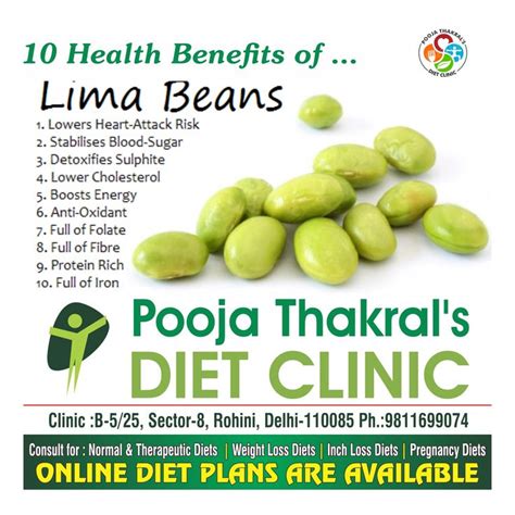 10 Health Benefits Of Lima Beans By Dt Pooja Thakral Human Nutrition