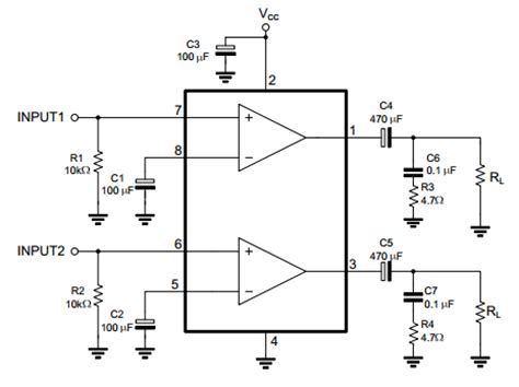 Audio power amplifier is an amplifier which produces amplification of power between the input and output. DUAL POWER AMPLIFIER | Wiring And Schematic